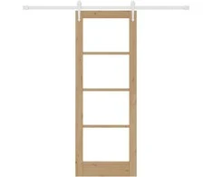 Slankios Durys Ruda 73.5 x 198.5 cm Medis ir metalas