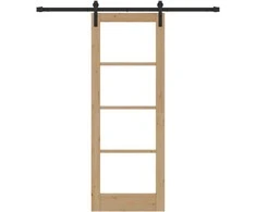 Slankios durys ORKDAL Natūrali ir juoda 73,5 x 198,5 cm
