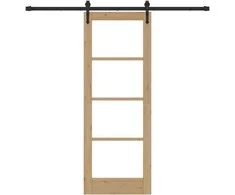 Slankios durys Natūrali ir juoda 73,5 x 198,5 cm