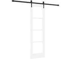 Slankios durys Balta ir juoda 61 x 198,5 cm