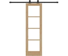 Slankios durys ORKDAL 61 x 198,5 cm Natūrali ir juoda