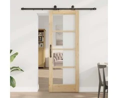Slankios durys ORKDAL Natūrali ir juoda 73,5 x 198,5 cm