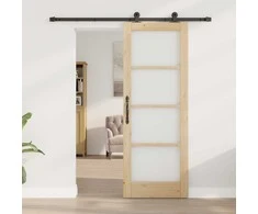 Slankios durys ORKDAL Natūrali ir juoda 73,5 x 198,5 cm