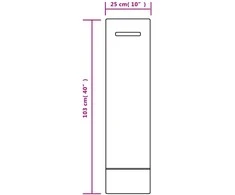 Smėlio maišai, 25vnt., tamsiai žali, 103x25cm, HDPE
