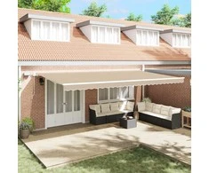 Ištraukiama markizė Smėlio 600 × 300 cm Audinys ir plienas
