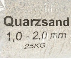 Smėlis filtrui, 25kg, 1,0–2,0mm