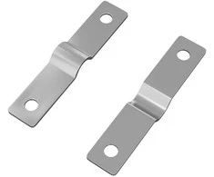 Smūgio įdėklas 2 pcs Sidabro 50 x 10 x 1,2 mm Geležis