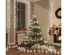 Smulkių LED lempučių girlianda, 13m, PVC, 400 šaltų baltų LED