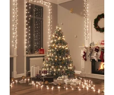 Smulkių LED lempučių girlianda, 25m, PVC, 1000 šiltų baltų LED