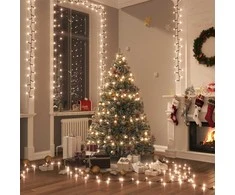Smulkių LED lempučių girlianda, 45m, PVC, 2000 šiltų baltų LED