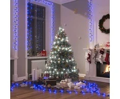 Smulkių LED lempučių girlianda, 45m, PVC, 2000 mėlynų LED