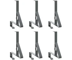 Sniego sargybos laikiklis 6 pcs Antracitas 29,5 x 3 x 34,5 cm