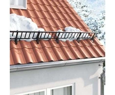 Sniego sargybos laikiklis 6 pcs Juoda 29,5 x 3 x 34,5 cm