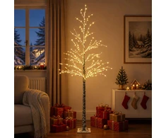 Sniegu padengta LED Kalėdų eglutė Ruda 25 x 25 x 210 cm