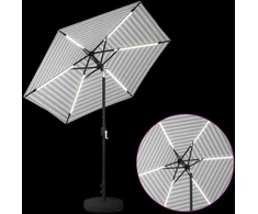 Sodo skėtis su LED šviesomis ir standu 230 x 230 cm Poliesteris