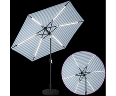 Sodo skėtis su LED šviesomis ir standu 270 x 270 cm Poliesteris