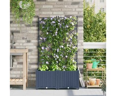 Sodo vazonas 2 vnt. Pilka 80 x 40 x 143 cm PP