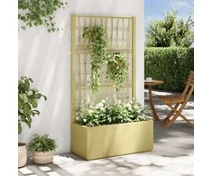 Sodas vazonas su trellis Žalia 80 x 36 x 140 cm PP