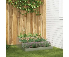 Sodo vazonas Sidabro 90 x 90 x 35 cm Cinkuota plienas