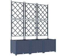 Sodo vazonas 3 vnt. Pilka 120 x 40 x 143 cm PP