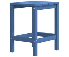 Sodo Adirondack kėdė su staliuku, mėlynos spalvos, HDPE