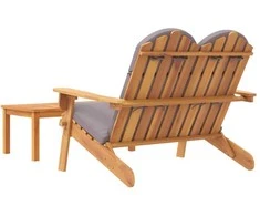 Sodo adirondack komplektas, 2 dalių, akacijos medienos masyvas