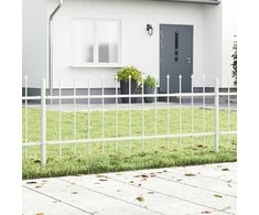 Sodo tvora 7 pcs Balta 11,9 x 0,6 m Miltelinis plienas