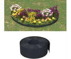 Sodo apylinkės 25 m 20 cm PE Juoda