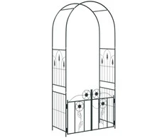Sodo arka su užraktu Juoda 102 x 50 x 218 cm