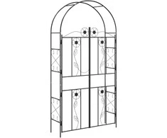 Sodo arka Paprastas Juoda 115 x 37 x 226 cm