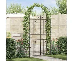 Sodo arka Paprastas Juoda 115 x 37 x 226 cm
