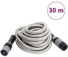 Sodo žarna su purškimo antgaliu, sidabrinė, 0,6", 30 m, plienas