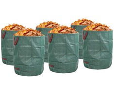 Sodo atliekų maišai 12 pcs Žalia 66 x 66 x 83,5 cm