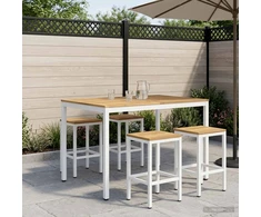 Sodo Baro Stalas Balta 110 x 108,5 x 105 cm