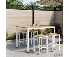 Sodo Baro Stalas Balta 110 x 108,5 x 105 cm