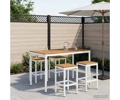 Sodo Baro Stalas Balta 141 x 80,5 x 105 cm