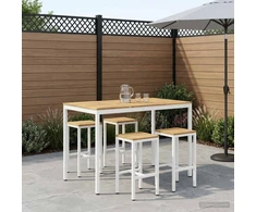 Sodo Baro Stalas Balta 147 x 88,5 x 105 cm