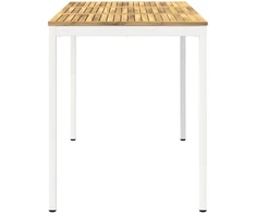 Sodo Baro Stalas Balta 147 x 88,5 x 105 cm