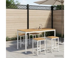 Sodo Baro Stalas Balta 180 x 88,5 x 105 cm