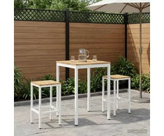 Sodo Baro Stalas NAARDEN Balta 70 x 68,5 x 105 cm