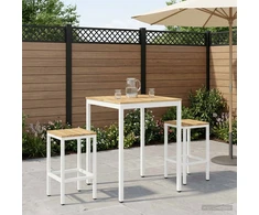 Sodo Baro Stalas Balta 80 x 80,5 x 105 cm