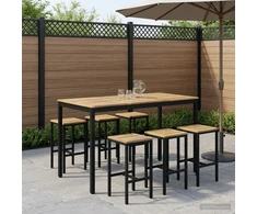 Sodo Baro Stalas Balta ir juoda 141 x 80,5 x 105 cm