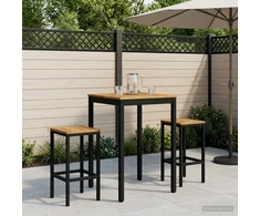 Sodo Baro Stalas Balta ir juoda 60 x 60,5 x 105 cm