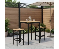 Sodo Baro Stalas Balta ir juoda 70 x 68,5 x 105 cm