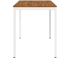 Sodo Baro Stalas Natūrali ir Balta 147 x 88,5 x 105 cm