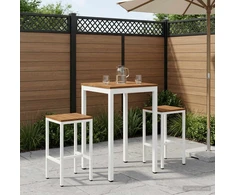 Sodo Baro Stalas Natūrali ir Balta 60 x 60,5 x 105 cm