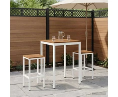 Sodo Baro Stalas Natūrali ir Balta 70 x 68,5 x 105 cm