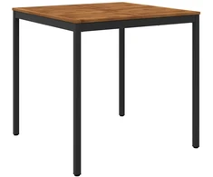 Sodo Baro Stalas Natūrali ir juoda 110 x 108,5 x 105 cm