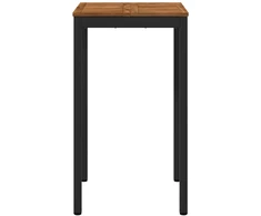 Sodo Baro Stalas Natūrali ir juoda 60 x 60,5 x 105 cm