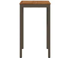 Sodo Baro Stalas Natūralus ir kava 60 x 60,5 x 105 cm